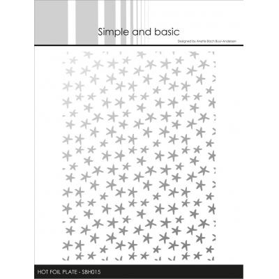 Simple and Basic Hot Foil Plates - Small Stars